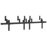 Pribor za klizna vrata 152,5 cm čelični crni | shoptok.hr