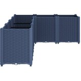  Vrtna sadilica plava siva 160 x 120 x 53 cm PP | shoptok.hr