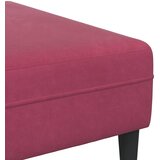 SOFA 3 pcs Vinska crvena 250 x 188 x 76 cm Baršun | shoptok.hr