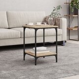 vidaXL Klubska mizica sonoma hrast 40x40x55 cm inženirski les Cene