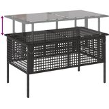  4-dijelni set vrtnih sofa od poliratana s jastucima staklo crni | shoptok.hr