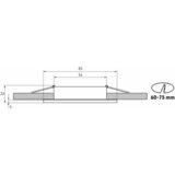 LED-LABS Stropna vgradna svetilka BONA - bela IP44 | Shoptok.si