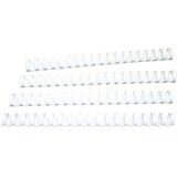 Klipko spirala za vezavo KLSW16 PVC 16 mm, bela, 100 kos | Shoptok.si