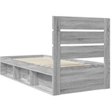  Okvir za krevet s uzglavljem Siva Sonoma 90 x 200 cm | shoptok.hr