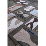 Mette Ditmer Denmark Bijeli/smeđi periv pamučan tepih 50x80 cm Figura – | shoptok.hr