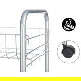 Kolica za Povrće Srebrna Metal Plastika 37 x 27 x 62 3 cm (4 kom.) | shoptok.hr