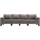 SOFA Sivo-smeđa 4 sjedala tkanina | shoptok.hr