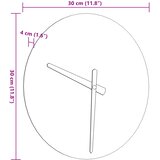 Zidni sat sa svjetlećim oznakama i kazaljkama žuti Ø 30 cm | Eponuda.com