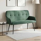  Dvosjed s metalnim nogama 2-sjedalo Morska zelena Baršun - zelena boja mora | shoptok.hr