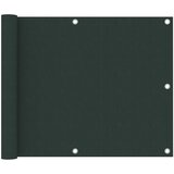 vidaXL Balkonsko platno temno zeleno 75x600 cm oksford blago Cene