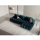 Cosmopolitan Design Petrolej zelena baršunasti sklopiva/s prostorom za odlaganje kutna garnitura (s desnim kutom/s ležaljkom) Linz – | shoptok.hr