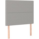 Maison Chic Posteljno vzglavje - Vzglavna omarica 2 kosa svetlo sivo 100x5x78/88 cm blago, (22077469) Cene