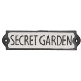  Napis za vrata "secret garden"