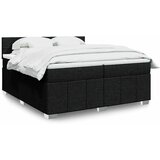  Krevet s oprugama i madracem crni 200x200 cm od tkanine | shoptok.hr