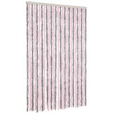  Zastor protiv muha srebrnosivi i ružičasti 118 x 220 cm šenil | shoptok.hr