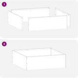 vidaXL Robovi trave Rjav 40 x 40 x 13 cm Vremensko odporno jeklo | Shoptok.si