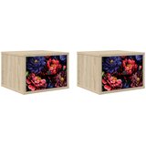  Wall-mounted noćni ormarić KIEL 2 kom. Hrast sonoma | shoptok.hr