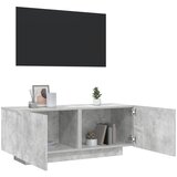 Maison Chic TV omarica - TV stojalo - Televizijska omarica betonsko siva 100x35x40 cm inženirski les, (21700857) | Shoptok.si