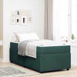 vidaXL Okvir kreveta s madracem Ostalo Tamnozelena 100 x 200 cm Baršun | shoptok.hr
