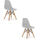 Brandless Stol ZUBI - siv x 2, (22044551) | Shoptok.si