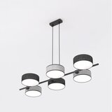 Viseći luster na sajli DRUMZ 6xE14/10W/230V crna/siva | Eponuda.com