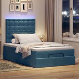  Okvir kreveta s madracima tamnoplavi 120x200 cm baršunasti | shoptok.hr