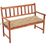  Vrtna klupa s jastukom 120 cm od masivnog bagremovog drva Bež 120 x 50 x 7 cm | shoptok.hr