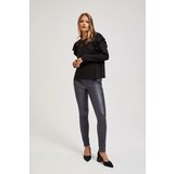 Marisse Waxed Skinny Trousers, Gray Cene