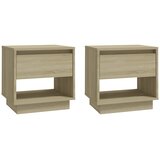  Noćni ormarići 2 kom boja hrasta 45x34x44 cm konstruirano drvo | Eponuda.com