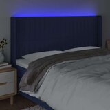  Uzglavlje plavo 163 x 16 x 118/128 cm od tkanine | shoptok.hr