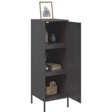vidaXL Visoka komoda crna 36 x 39 x 113 cm čelična | shoptok.hr