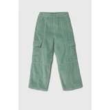 United Colors Of Benetton Otroške hlače zelena barva