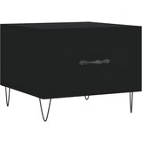 Maison Chic Klubska mizica - kavna mizica - Nizka mizica črna 50x50x40 cm inženirski les, (21754980) | Shoptok.si