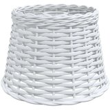 vidaXL Senčilo za svetilko belo Ø25x17 cm pleteno | Shoptok.si