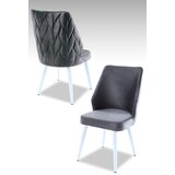 Hanah home set stolica Pufi, 48x90x43 cm, 2 komada, Sive | ePonuda.com