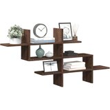 vidaXL Zidna polica boja hrasta 124,5x18x60,5 cm konstruirano drvo | shoptok.hr