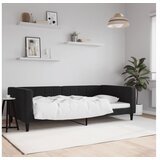 vidaXL Dnevni krevet crni 100 x 200 cm baršunasti | shoptok.hr