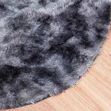  Čupavi tepih s visokim vlaknima NAVARRA tamnosiva 240x240 cm | shoptok.hr