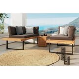 XXXL Lounge Garnitura Adam, Akacija, Siva, 3-Delno | Shoptok.si