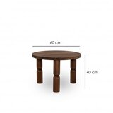Hanah home Ida 60 Klub sto, 60x40x60cm, Hrast | Eponuda.ba
