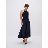 Reserved Midi haljina s povezom - mornarsko plava | shoptok.hr
