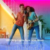SUNSHINE SMILE Vodoodporni RGB LED trak z USB napajanjem in glasbeno sinhronizacijo – 2 m | Shoptok.si