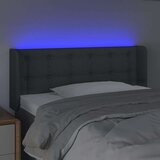  LED posteljno vzglavje temno sivo 103x16x78/88 cm blago, (20736011) | Shoptok.si