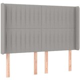  Posteljno vzglavje svetlo sivo 147x16x118/128 cm blago, (20932247) | Shoptok.si