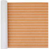 vidaXL podna obloga za čamce samoljepljiva smeđa i bijela 240x90 cm EVA pjena | shoptok.hr