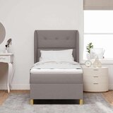  Box Spring postelja z vzmetnico Taupe 90x200 cm Tkanina, (22051311) | Shoptok.si