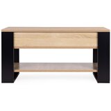Modern Home stolić za kavu s podiznom i proširivom pločom 90 cm, spremnik za pohranu, polica, sonoma hrast | shoptok.hr