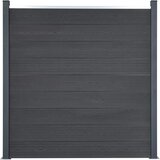  Set panela za ogradu sivi 353x186 cm WPC | shoptok.hr