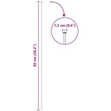 vidaXL Komplet ograje za ribnik 8 pcs Zelena 50 x 80 cm Jeklo | Shoptok.si