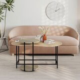 Livetastic Klubska Miza Cuddle, Barva Hrasta, Zelena | Shoptok.si